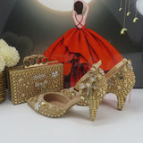 New Pointed Toe Bridal wedding shoes and Bag