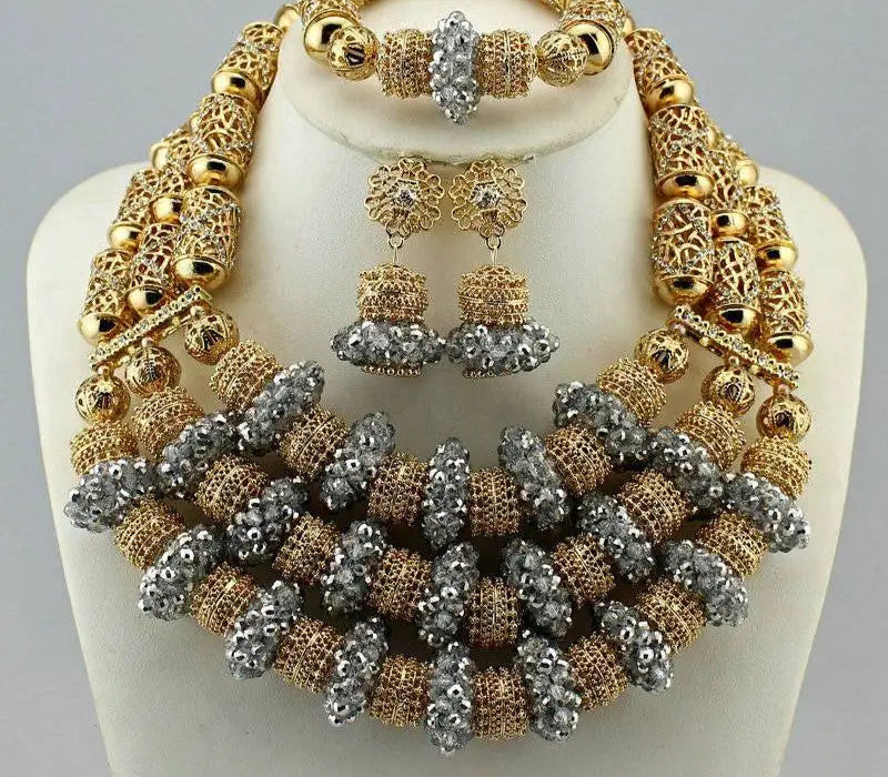 Amazing african beads jewelry set