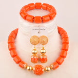 New Artificial Coral Bead Necklace Sets