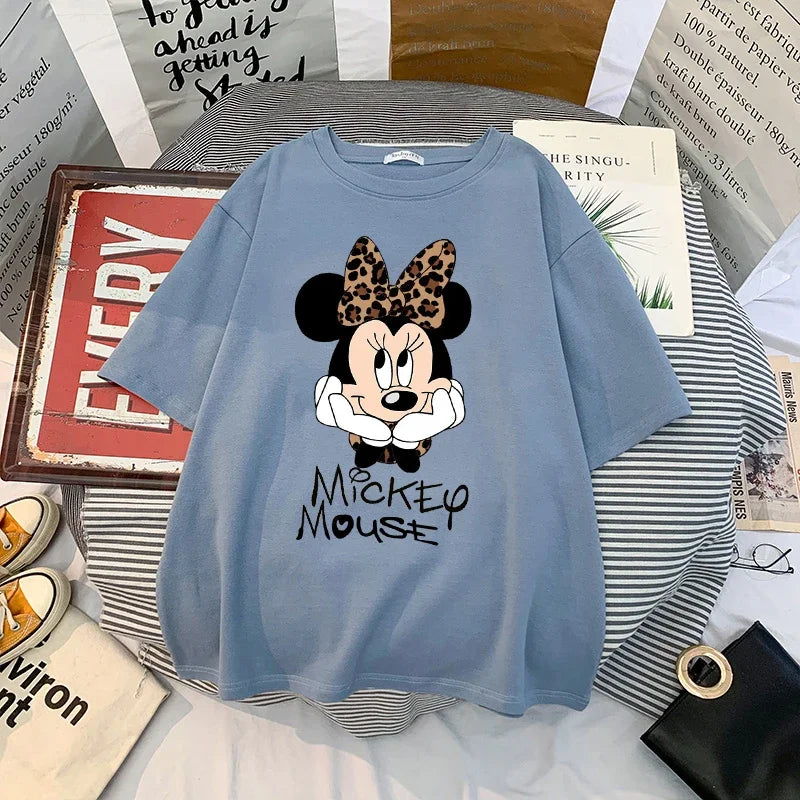 Mickey Anime Blouses Y2k Graphic T Shirts