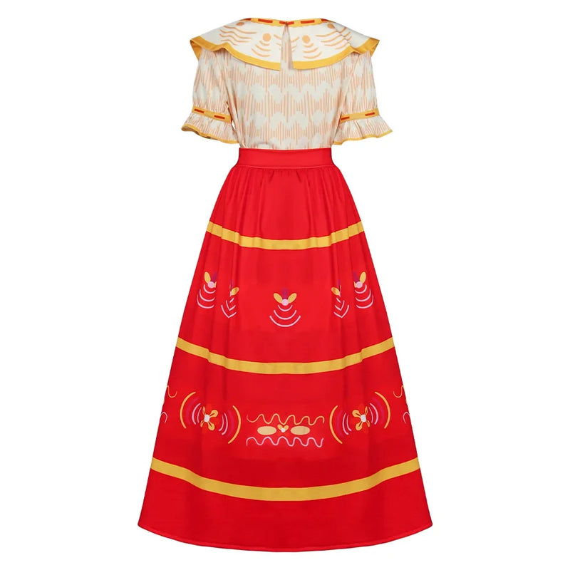 Kids Adult Dolores Madrigal Cosplay Costume Dress