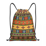 New Wax Print Ankara Kente Pattern Drawstring Bag