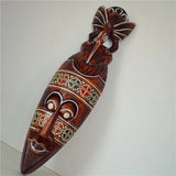 Thai solid wood carving African mask decoration