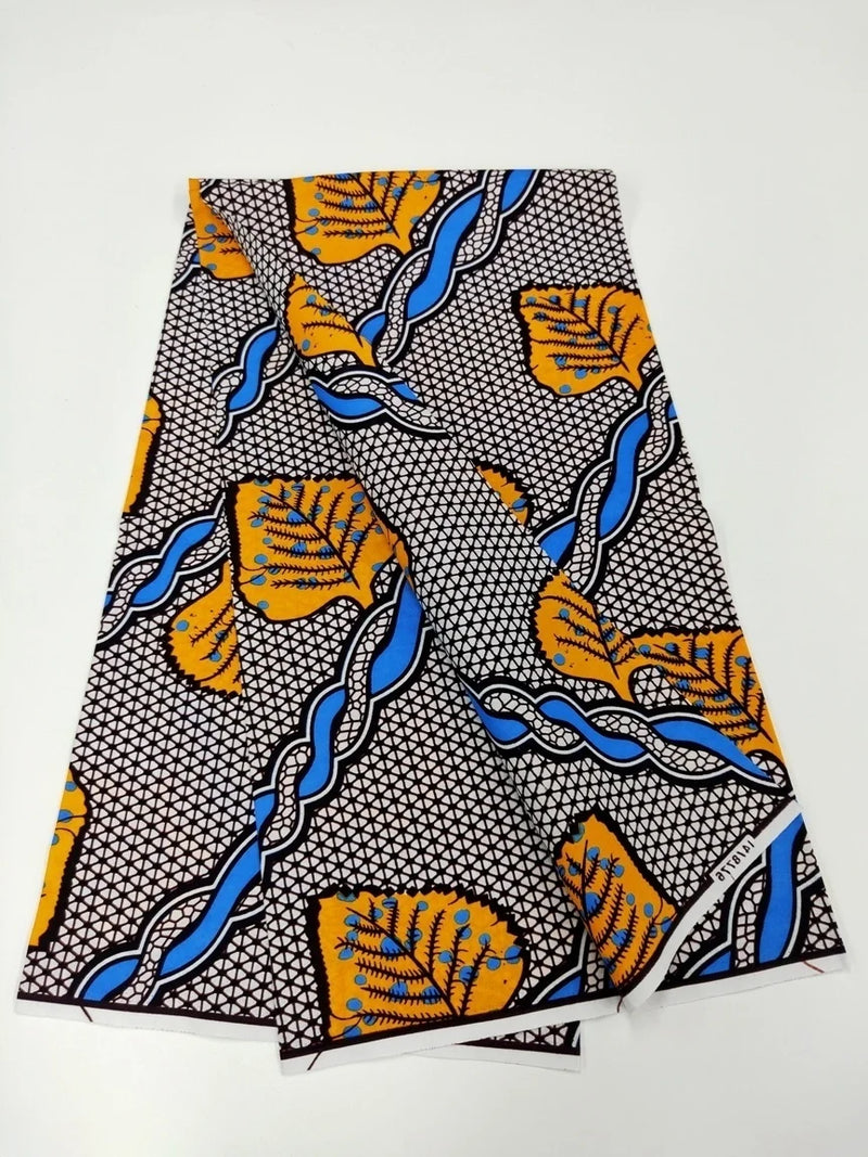 African Real Wax Print Cotton 100% Fabric