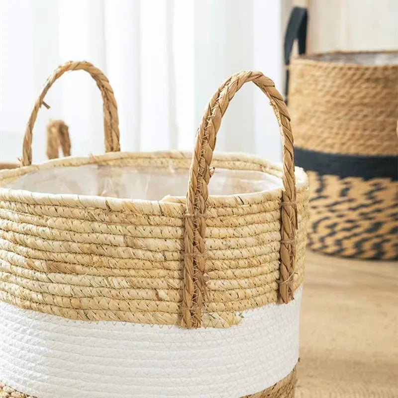 New Fancy Wicker Planter Basket