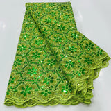 High Quality Nigerian Guipure Cord Lace Fabric