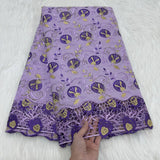 100% Cotton Voile Lace Popular Dubai Style Fabric