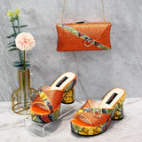 Italian Designers Luxury Elegant Clutch Bag and Shoes