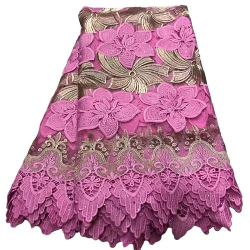 New African Nigerian Tulle Lace Fabric