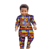 Ankara Fashion Floral Print Boy Suit 2 Pcs Set