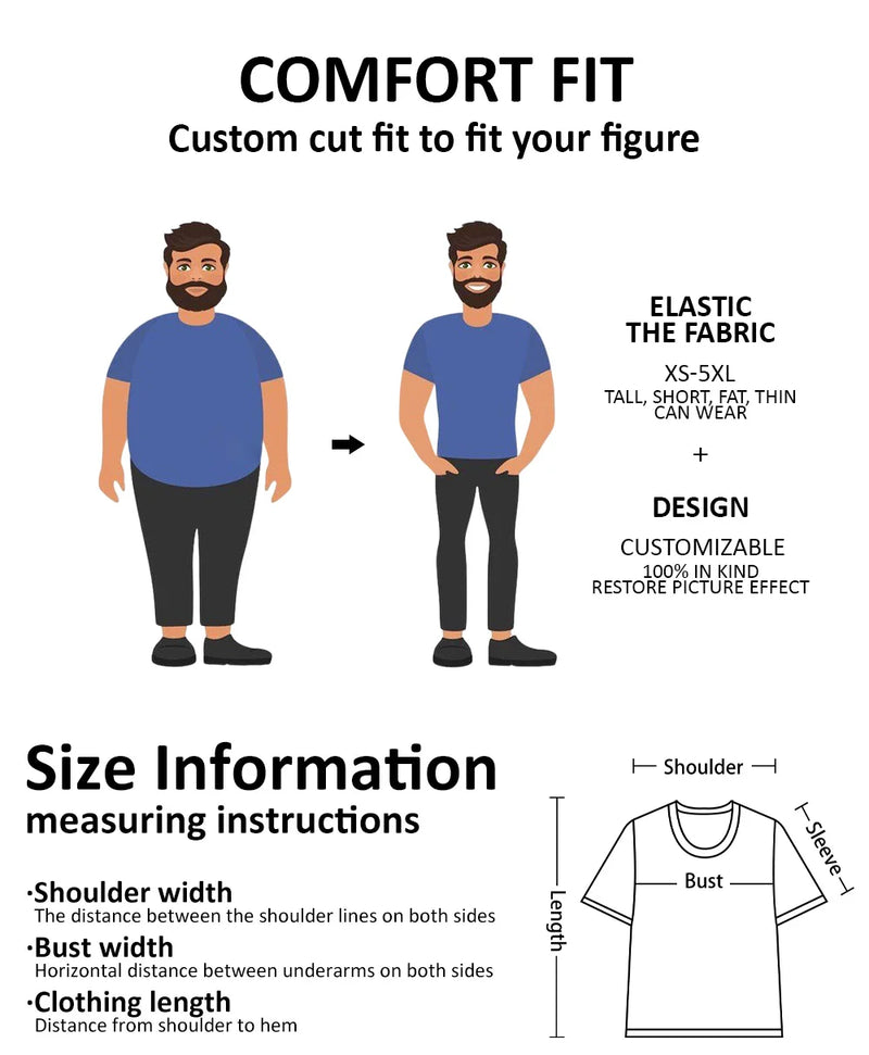 Men's 3D Print  Party Street Short Sleeve Crew Neck Shirt