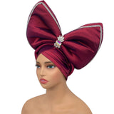 New Big Bowknot Turban Cap