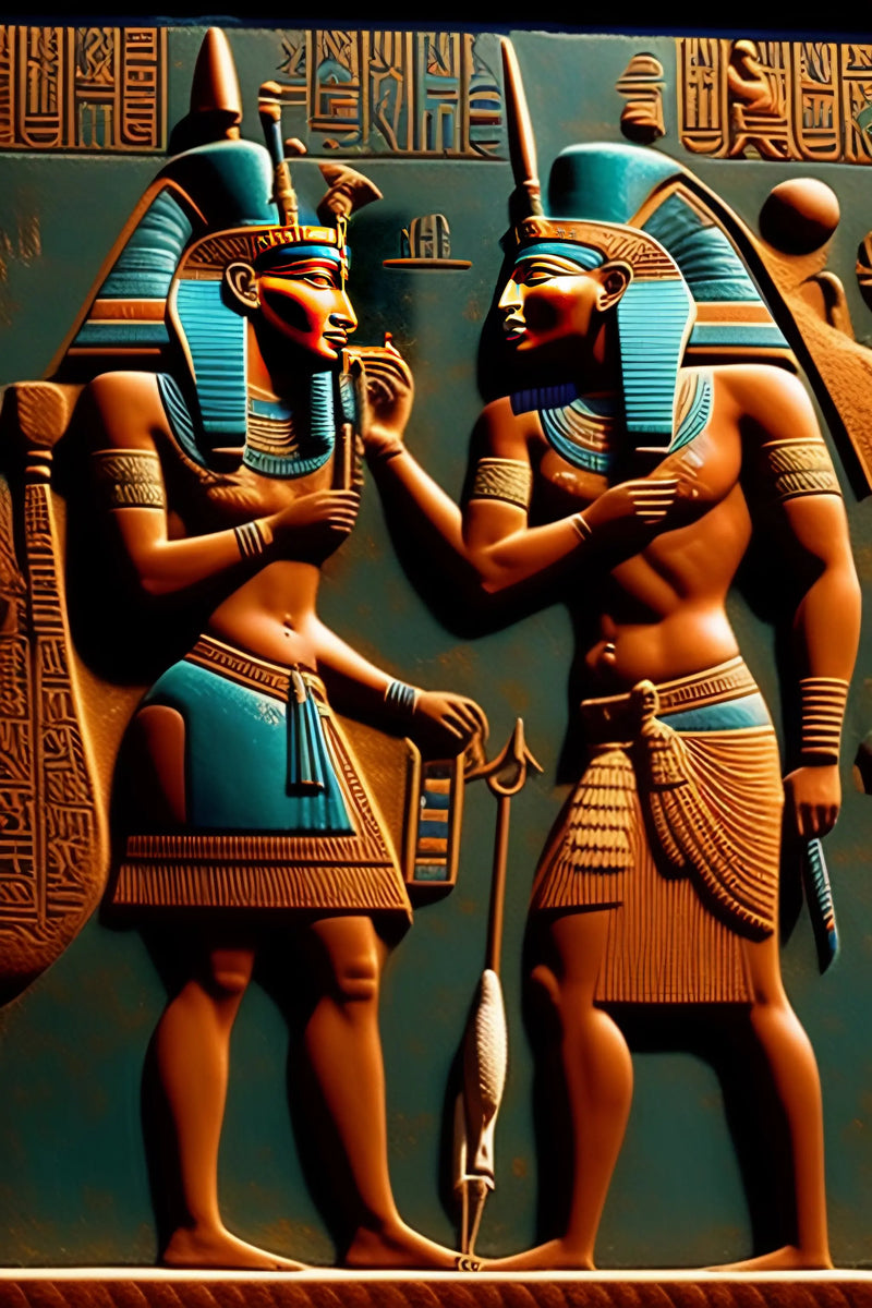 Black Golden Ancient Egyptian Art Prints 3D Posters