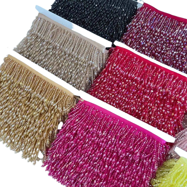 32 Color Tassels Beaded Lace