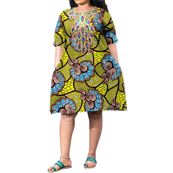 African Women's Plus Size Dress