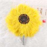 1PC Turkey Feather Hand Fan