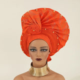 High Quality Latest Nigerian Wedding Women Auto Gele Turban