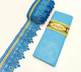 New White And Gold African Lace Fabric