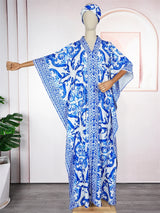 Women African Dashiki Print Chiffon Dresses