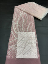 New Nigerian Heavy Beaded Lace Fabric