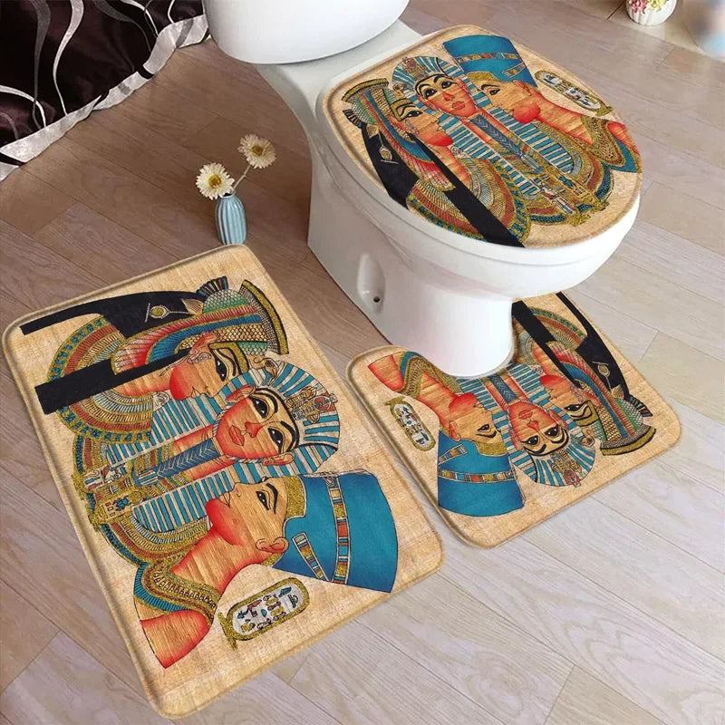 New Vintage Egyptian Bath Mat Set