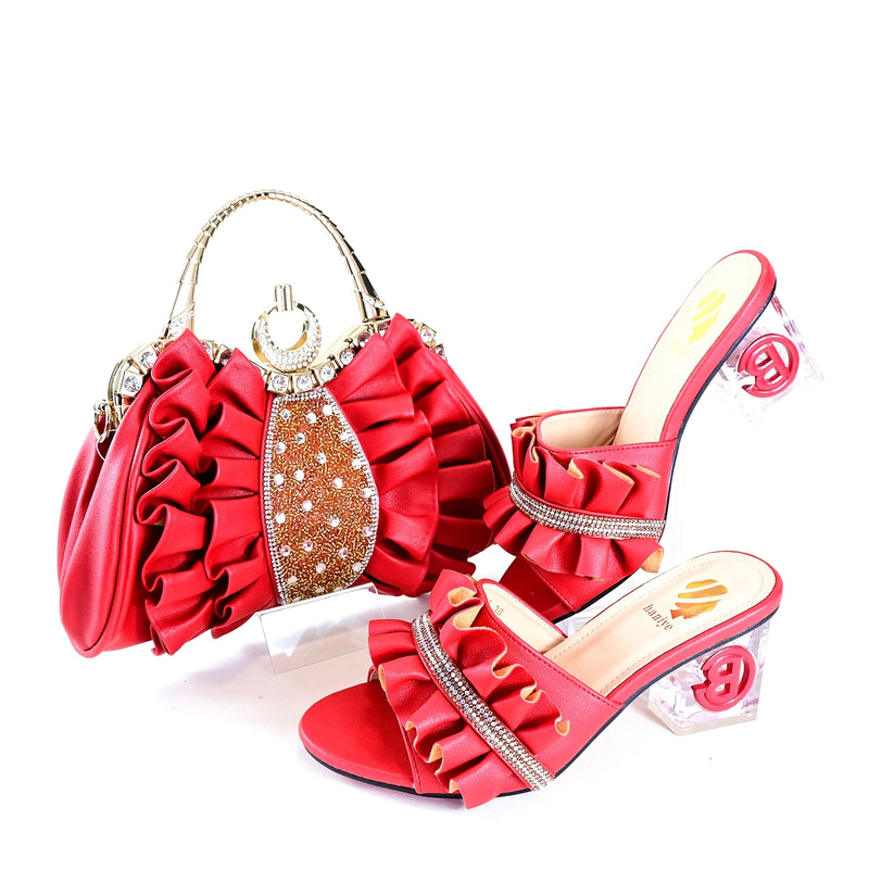 New 2023 Women Shoes and Bag Set