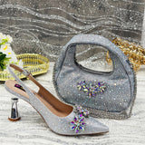 New Fashion Party High Heels And Exquisite Clutch Bag