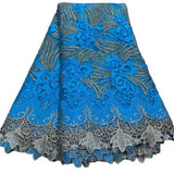 New african guipure cord lace fabric