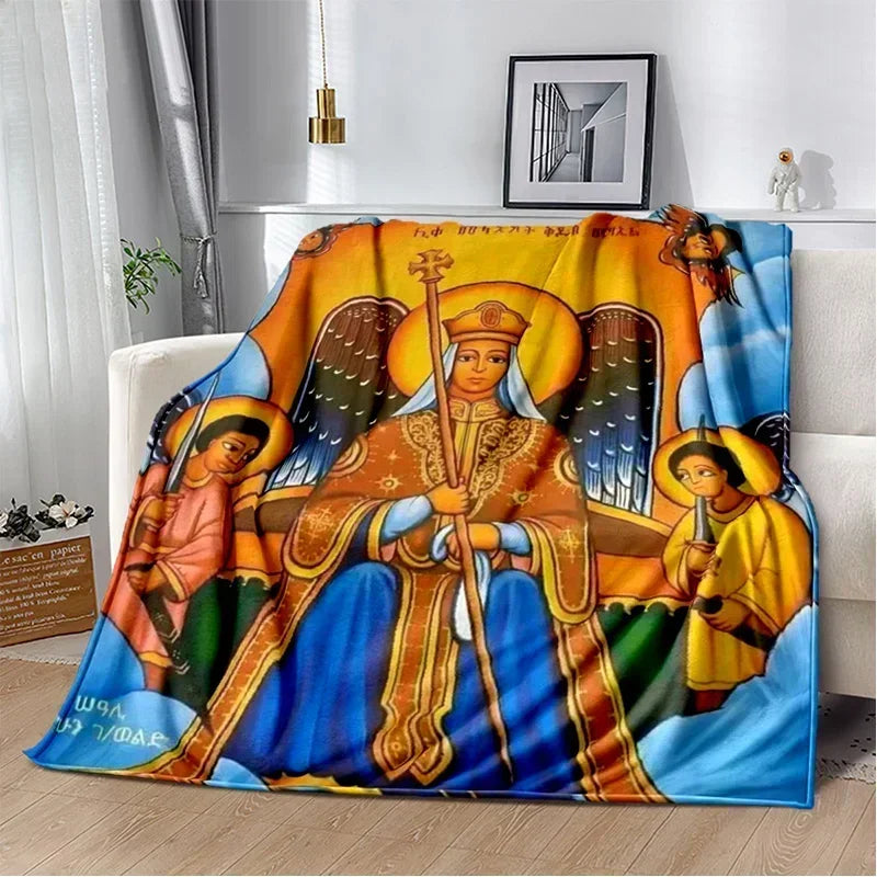 New Ethiopian Painting Art Africa Blanket