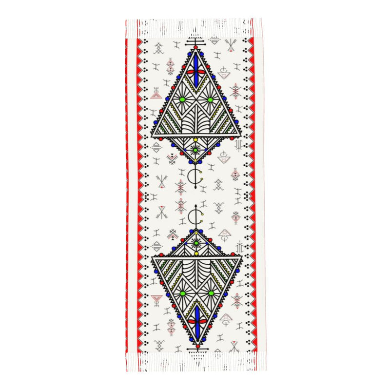 New Customized Printed Amazigh Kabyle Jewelry Scarf