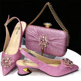 Women's Wedding and Party Luxury Ladies Shoes and Bag