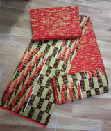 Ankara African Kente Gold Real Wax Fabric