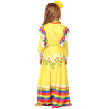 Women Traditional Mexican Folk Dancer Dress