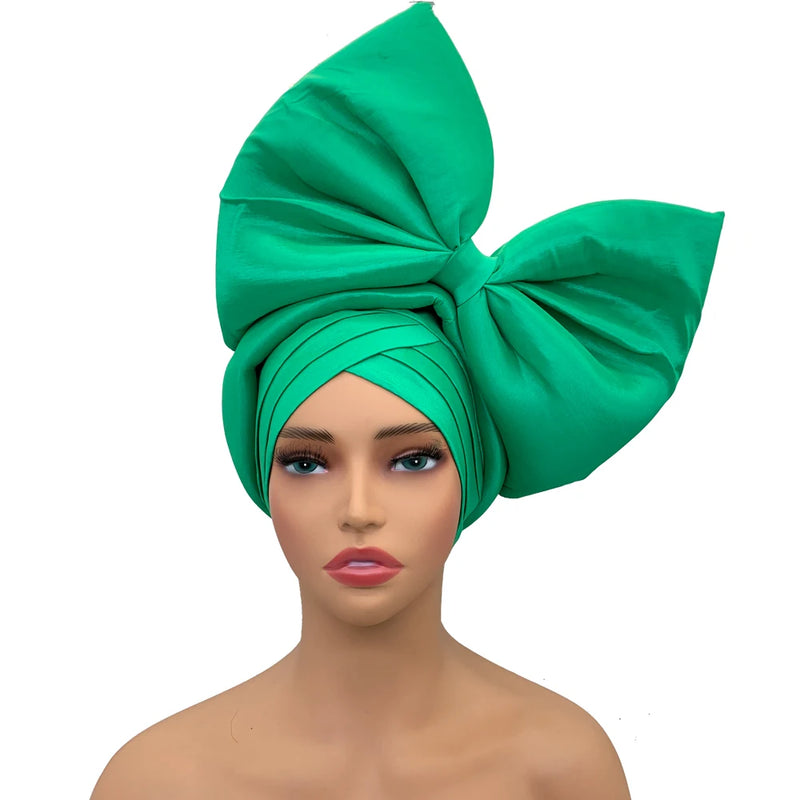 New Big Bowknot Turban Cap