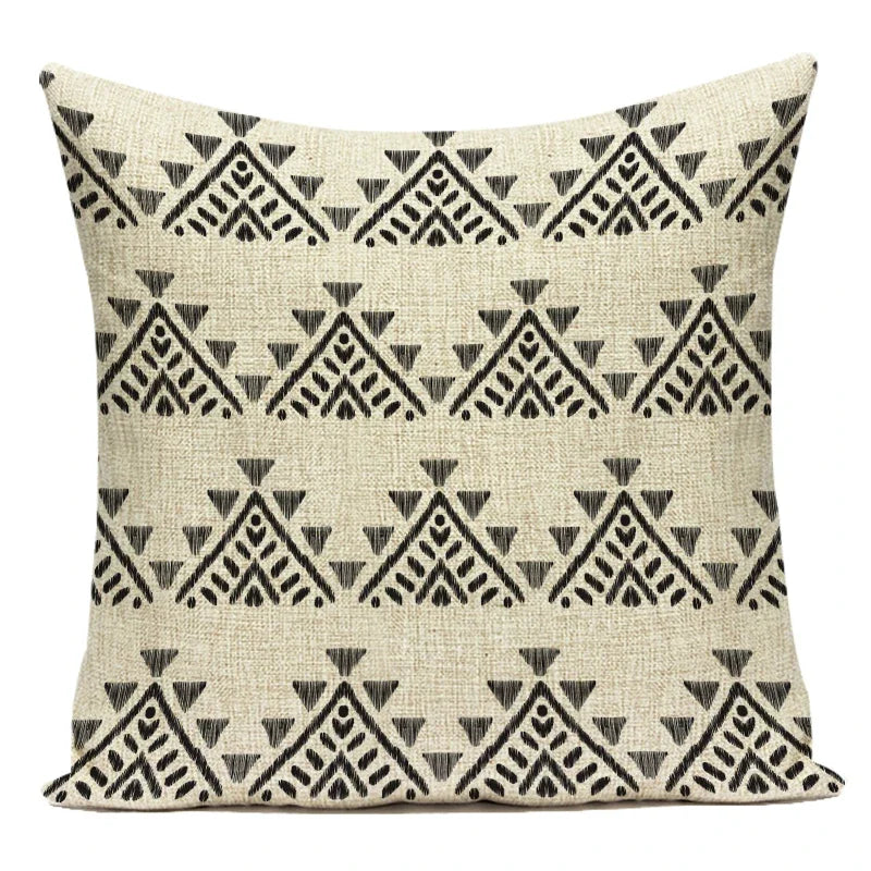 Polyester Boho Style Simple Geometric Decorative Pillows Cushion Cover for Living Room Decoration Pillowcase