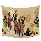 Ethnic Style African Women Black Women Tapestry Wall Hanging Boho