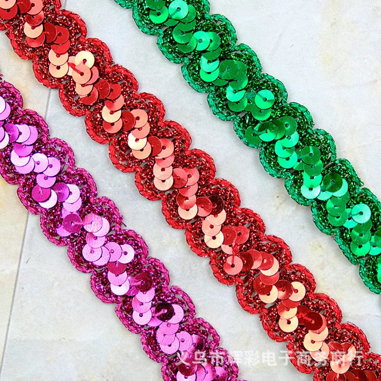 New S-shaped Bead Ribbon Ethnic Dance Costume Accessories