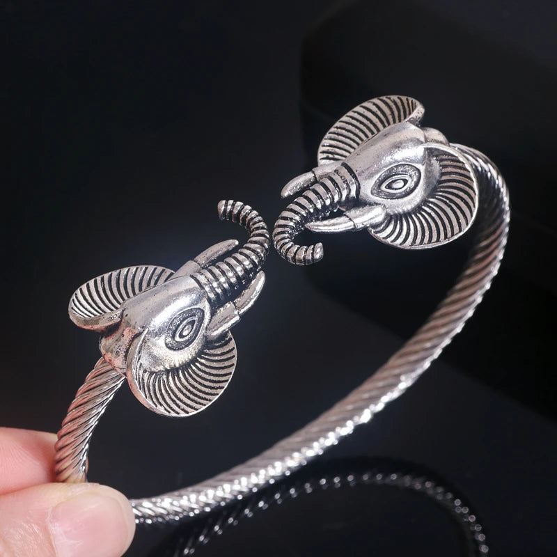 New Bohemian Ethnic Elephant Big Bracelets