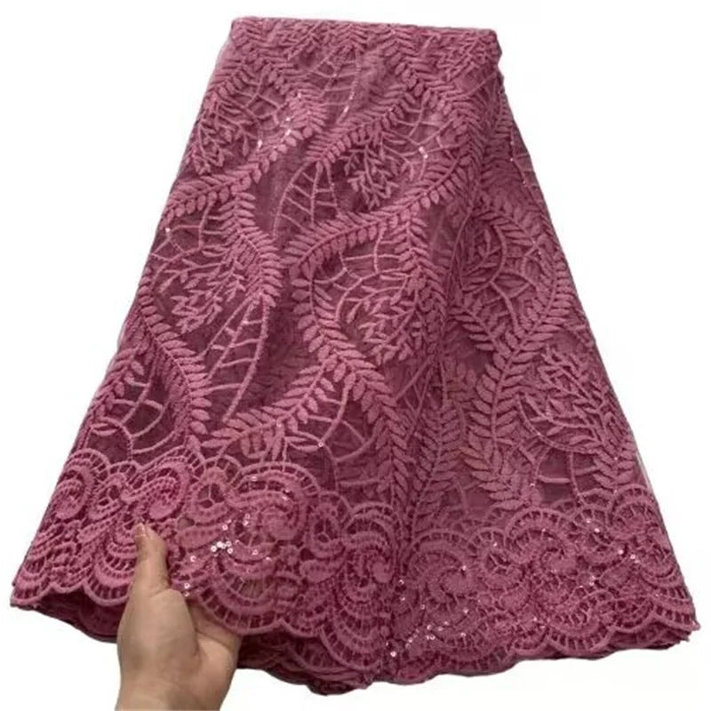 New Fashion African Brocade Lace Fabric