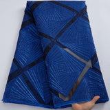 High Quality African Nigerian Jacquard Tulle Lace Fabrics