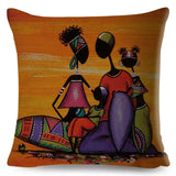 African Woman Home Decor Pillow Case