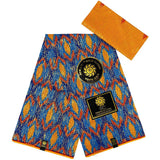 Newest Kente Golden African Wax Fabric