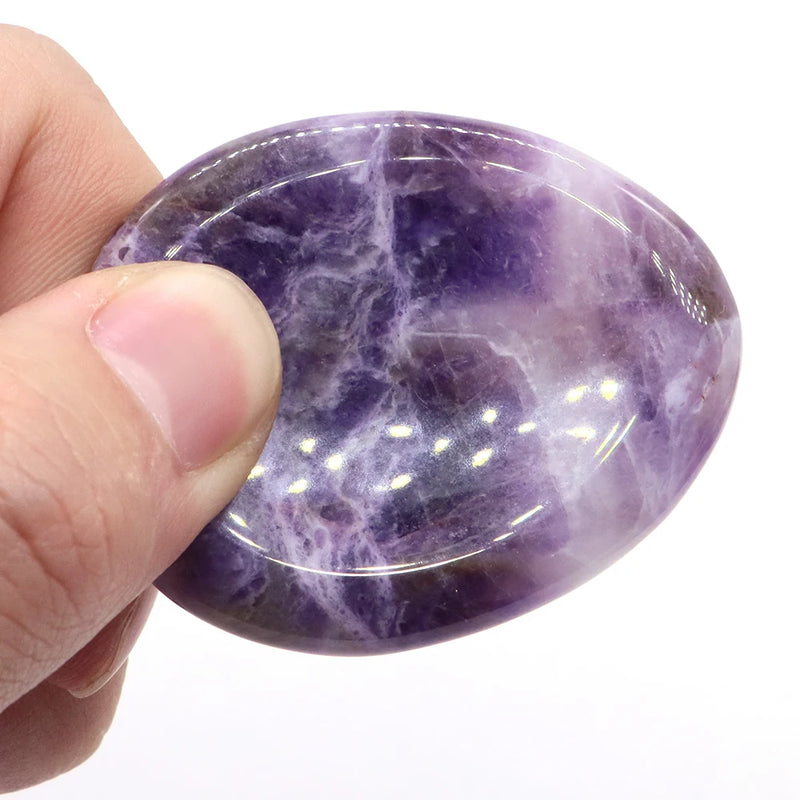 Natural Palm Gemstone Worry Thumb Stone