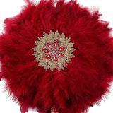 1 Piece African Feather Hand Fan