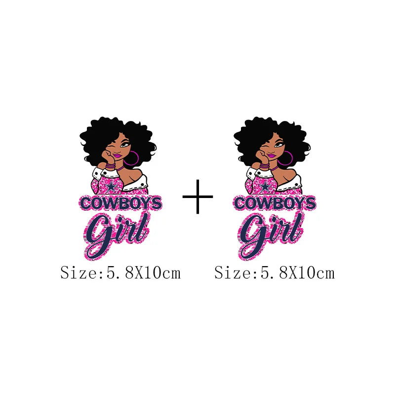 New Fashion Black Girl DIY T-Shirt