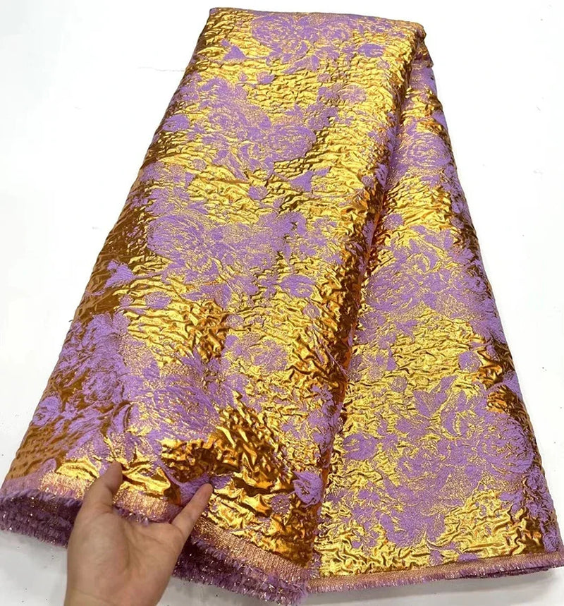 New  Embroidery African Brocade Jacquard Lace Fabrics