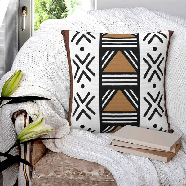 African Tribal Bogolan Pattern Pillowcase Polyester Pillows Cover