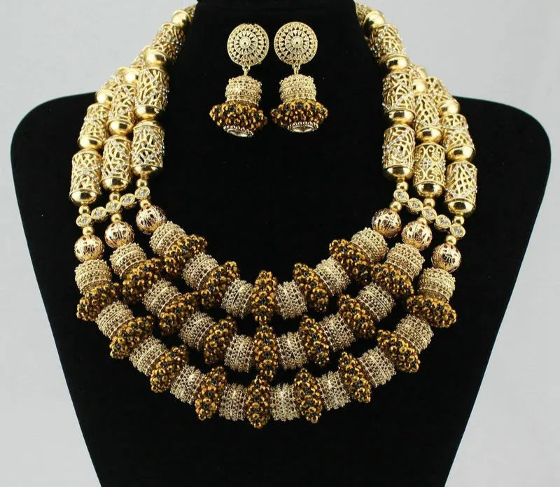 Amazing african beads jewelry set