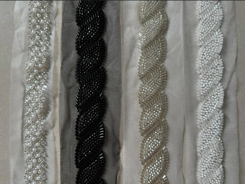 90cm Sequin Pearl Beaded Lace