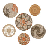 New Hanging Woven Wall Plate Round Fruit Basket Boho Trays